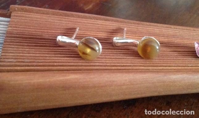 Joyeria: PENDIENTES DE PLATA DE LEY Y CONCHA - Foto 4