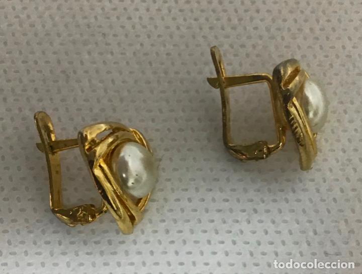 Joyeria: PENDIENTES DORADOS Y PERLAS - Foto 2