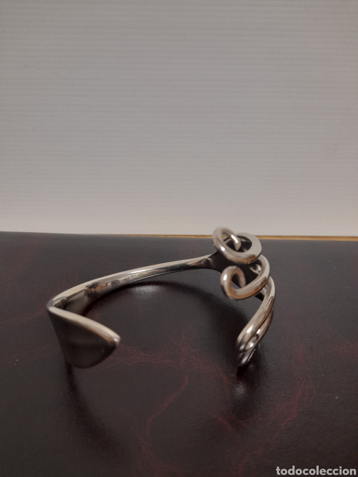 Joyeria: ANTIGUA PULSERA DE ALPACA HECHA A MANO - Foto 2