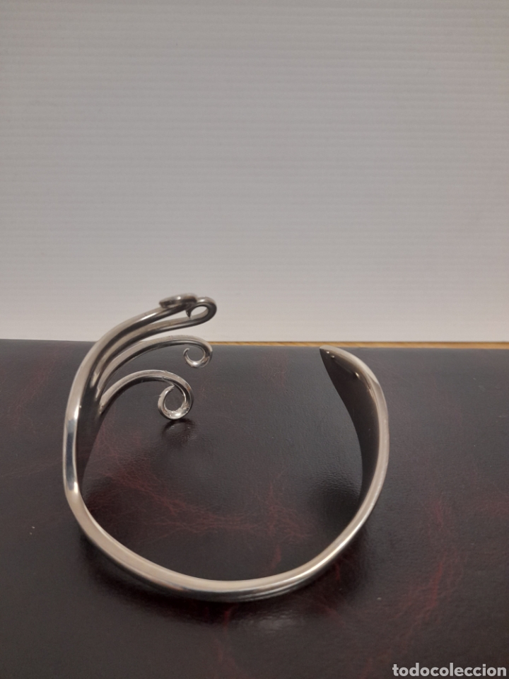 Joyeria: ANTIGUA PULSERA DE ALPACA HECHA A MANO - Foto 3