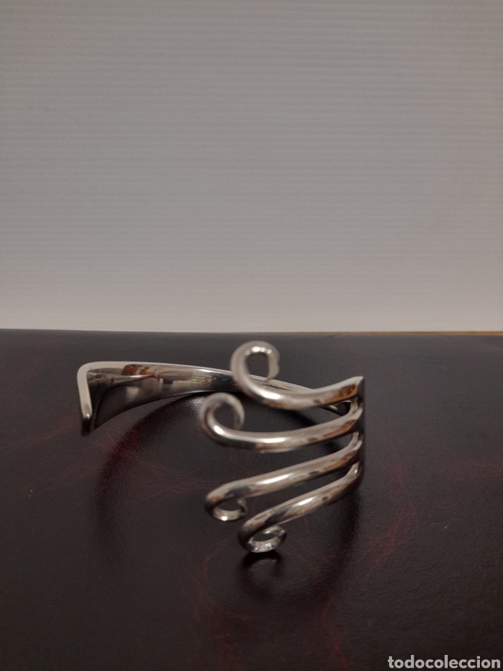 Joyeria: ANTIGUA PULSERA DE ALPACA HECHA A MANO - Foto 1