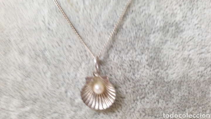 Joyeria: COLGANTE EN PLATA DE LEY CONTRASTE EN FORMA DE CONCHA - Foto 3