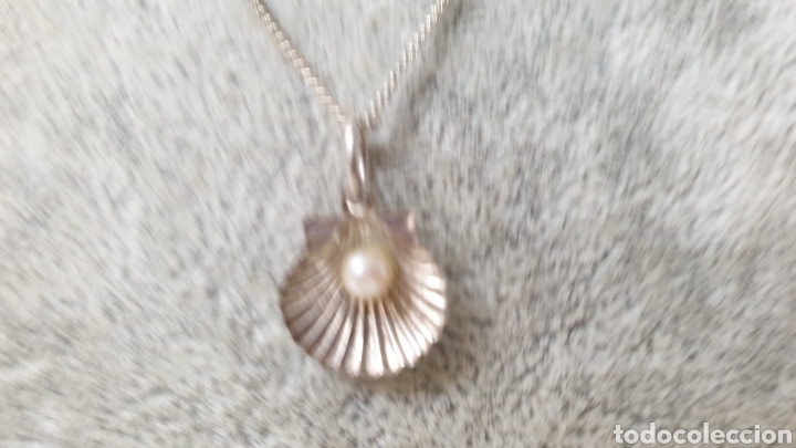Joyeria: COLGANTE EN PLATA DE LEY CONTRASTE EN FORMA DE CONCHA - Foto 1