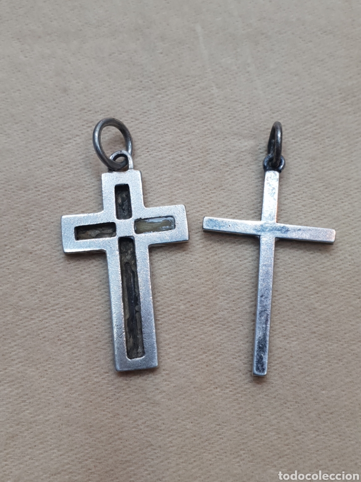 Joyeria: LOTE DOS CRUZES EN PLATA DE LEY - Foto 1