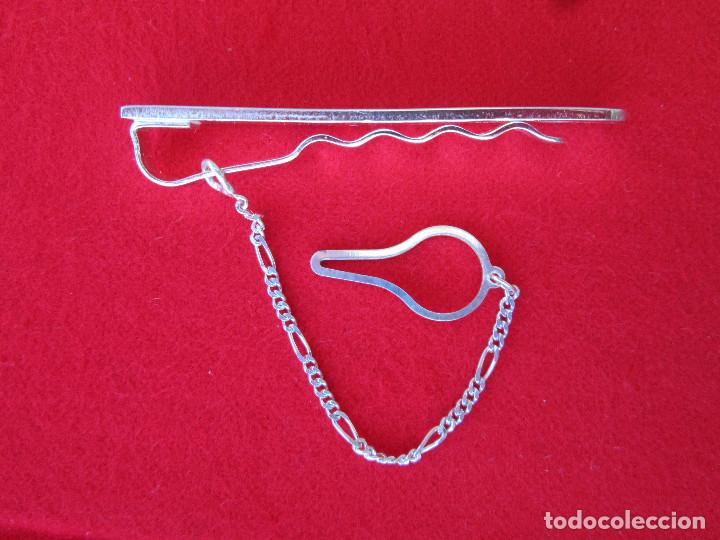 Joyeria: PASADOR DE CORBATA DE PLATA DE LEY PUNZONADO - Foto 3