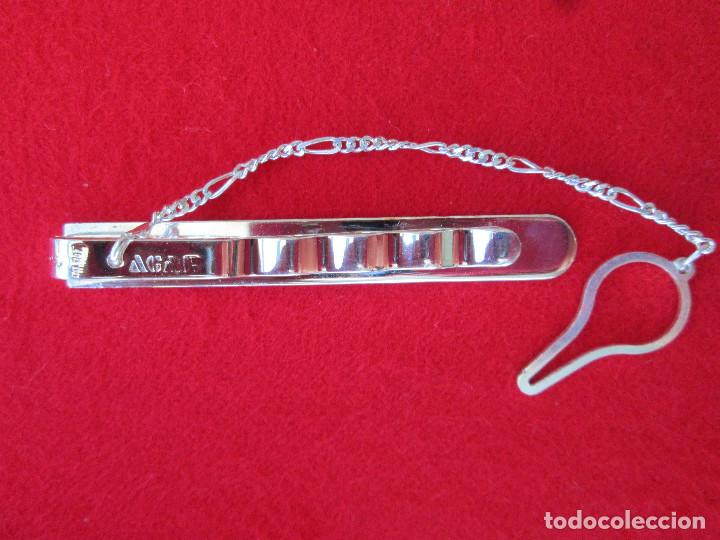 Joyeria: PASADOR DE CORBATA DE PLATA DE LEY PUNZONADO - Foto 4