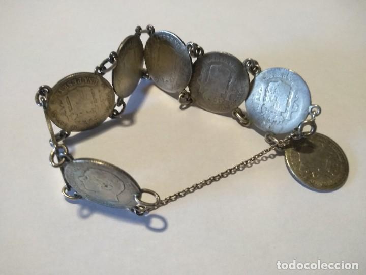 Joyeria: Pulsera monedas antiguas plata - Foto 1