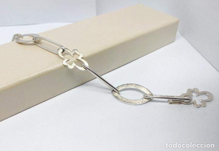 Joyeria: PULSERA DE PLATA DE LEY EN BRILLO Y MATE - MEDIDA 19 cm. - Foto 1
