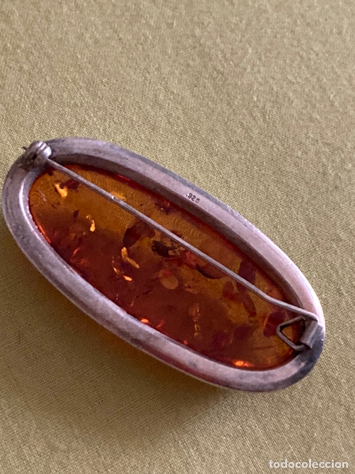 Joyeria: Broche de plata y &aacute;mbar/B5 - Foto 3