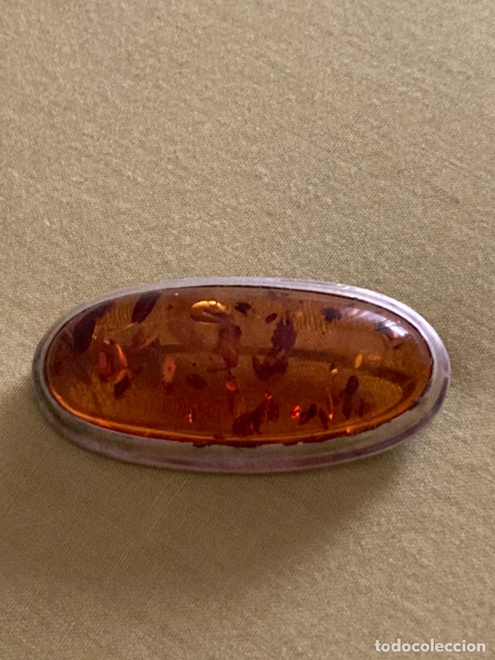 Joyeria: Broche de plata y &aacute;mbar/B5 - Foto 1