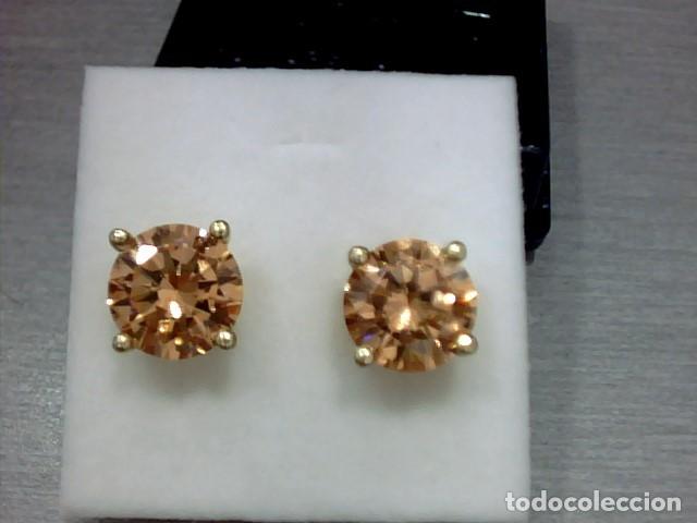 Joyeria: pendientes oro 18 kts y circonita - Foto 1