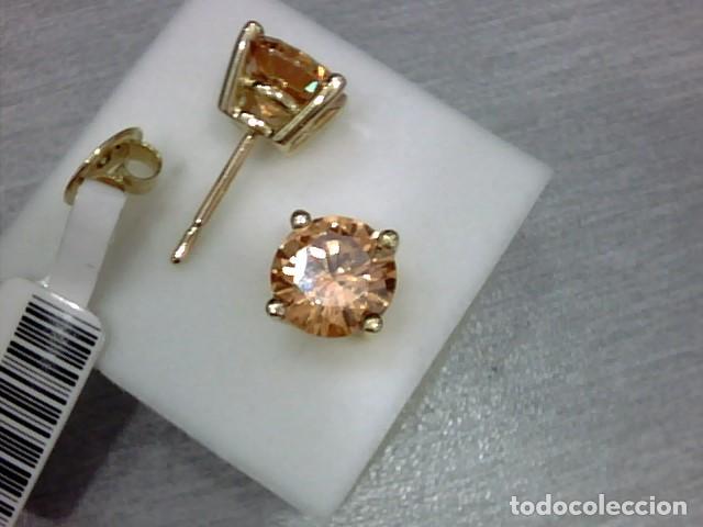 Joyeria: pendientes oro 18 kts y circonita - Foto 2