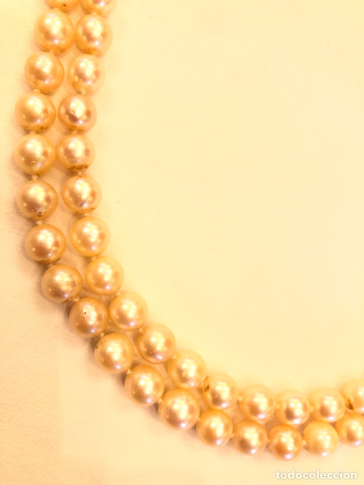 Joyeria: Collar de perlas cultivadas y broche de oro - Foto 6