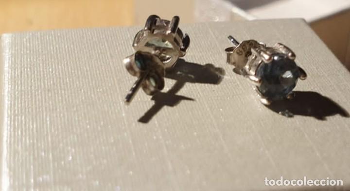 Joyeria: Pendientes zafiros y plata 925 - Foto 2