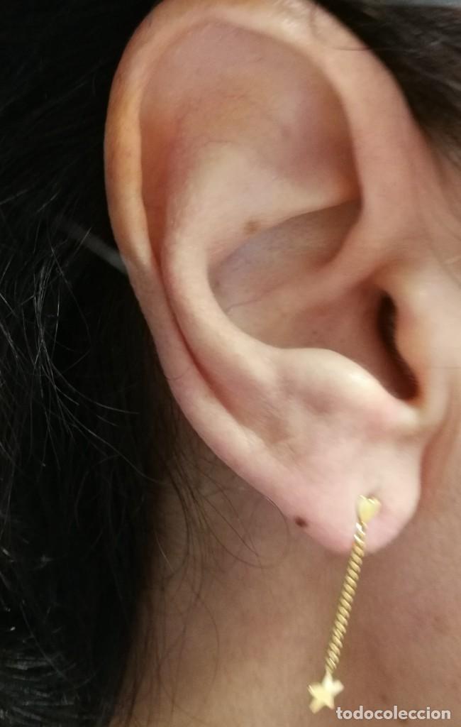 Joyeria: PENDIENTES ORO AMARILLO 18K CON FORMA DE CORAZON , CADENA Y ESTRELLA - Foto 14