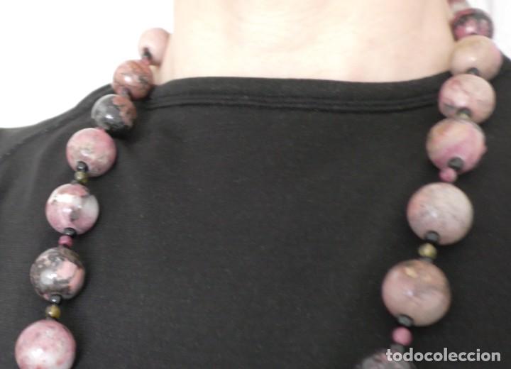 Joyeria: Collar de bolas de mineral jaspeado - Foto 11