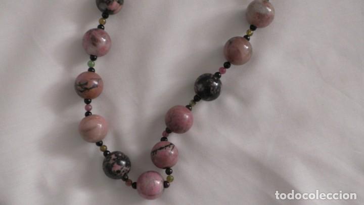 Joyeria: Collar de bolas de mineral jaspeado - Foto 7
