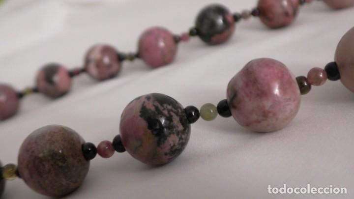 Joyeria: Collar de bolas de mineral jaspeado - Foto 5
