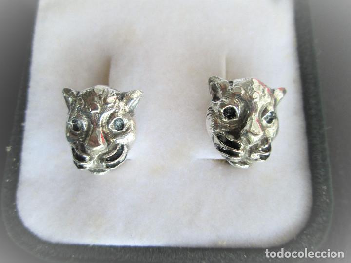 Joyeria: PENDIENTES DE PLATA DE LEY - GATOS - SIN ESTRENAR - Foto 2