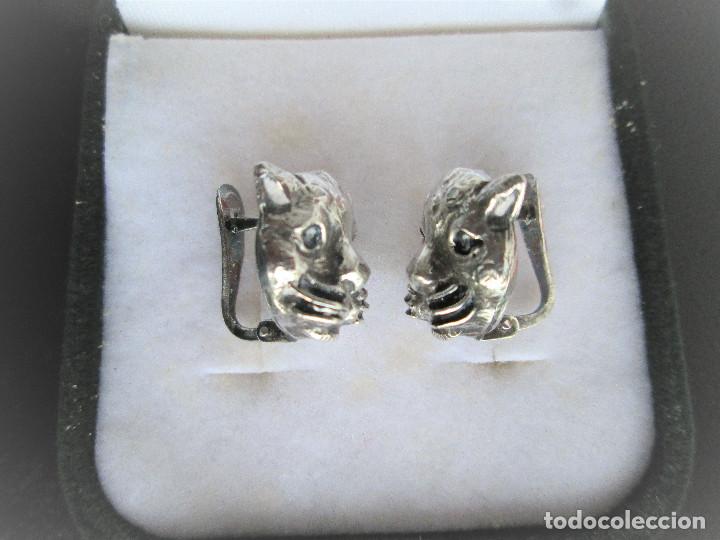 Joyeria: PENDIENTES DE PLATA DE LEY - GATOS - SIN ESTRENAR - Foto 3