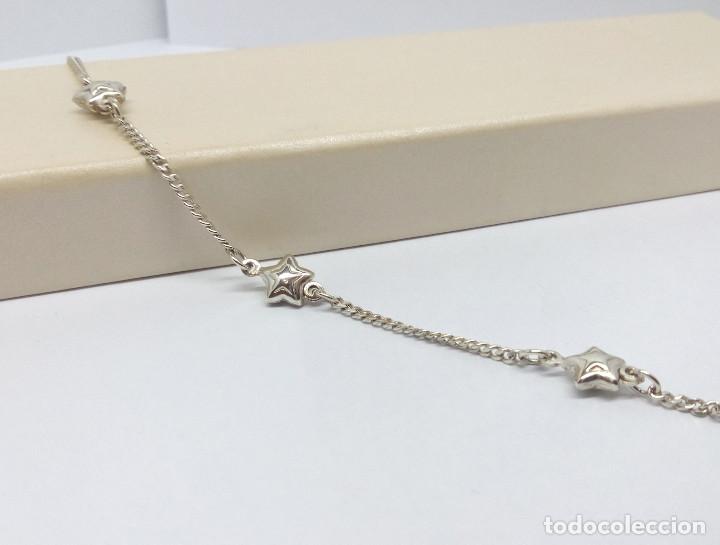 Joyeria: PULSERA DE PLATA DE LEY CON ESTRELLAS - MEDIDA 18 cm - Foto 1
