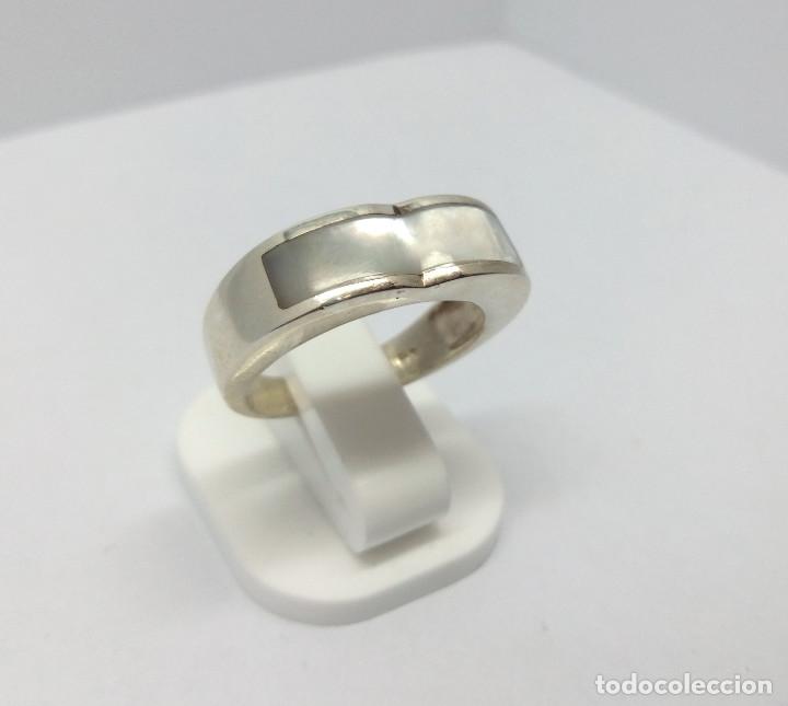 Joyeria: ANILLO (TALLA 18) DE PLATA DE LEY CON N&Aacute;CAR - Foto 1