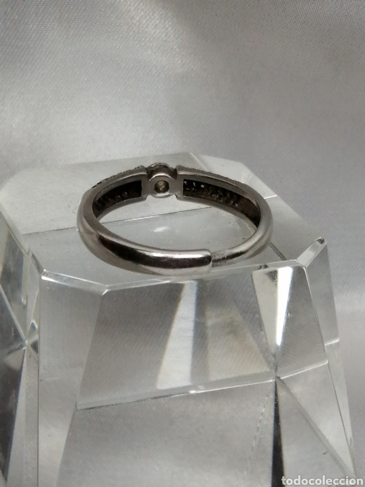 Joyeria: Anillo ajustable plata de ley y cuarzo blanco - Foto 3