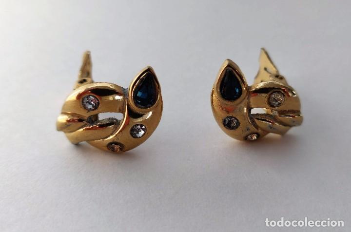 Joyeria: Pendientes Chapados de oro,cierre de clip - Foto 1