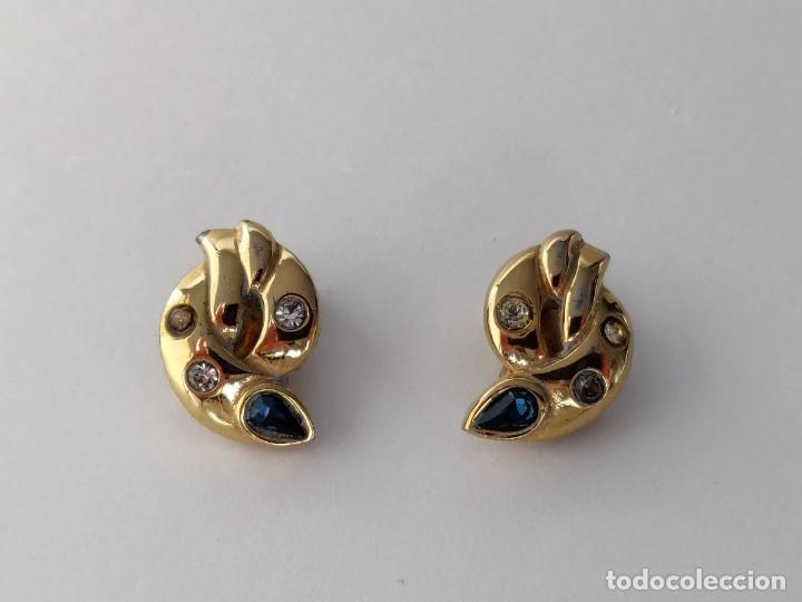 Joyeria: Pendientes Chapados de oro,cierre de clip - Foto 2
