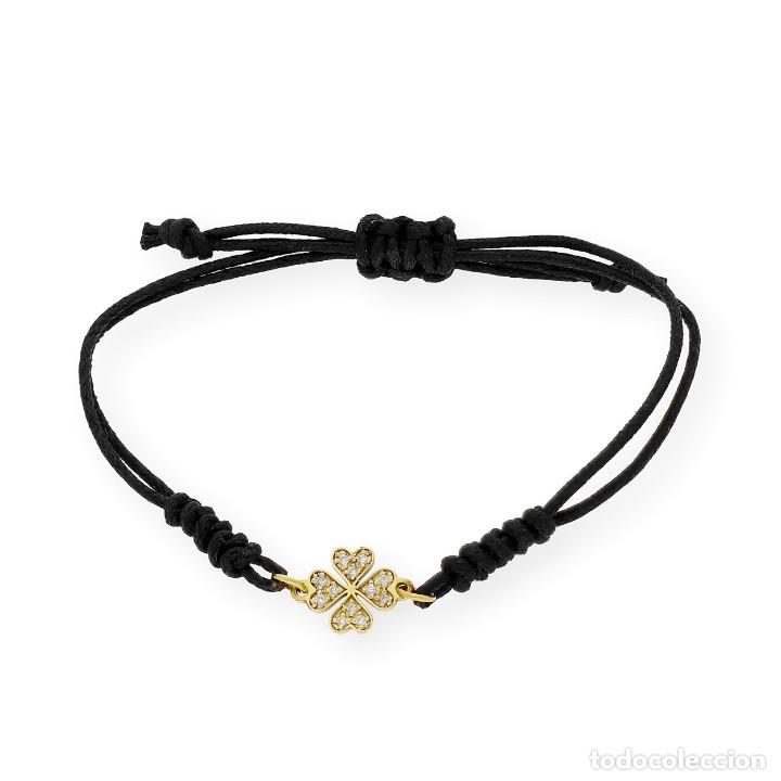 Joyeria: Pulsera de macram&eacute; realizada en oro de ley y diamantes - Foto 2