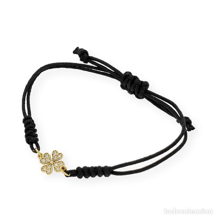 Joyeria: Pulsera de macram&eacute; realizada en oro de ley y diamantes - Foto 3