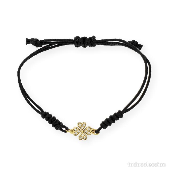 Joyeria: Pulsera de macram&eacute; realizada en oro de ley y diamantes - Foto 4