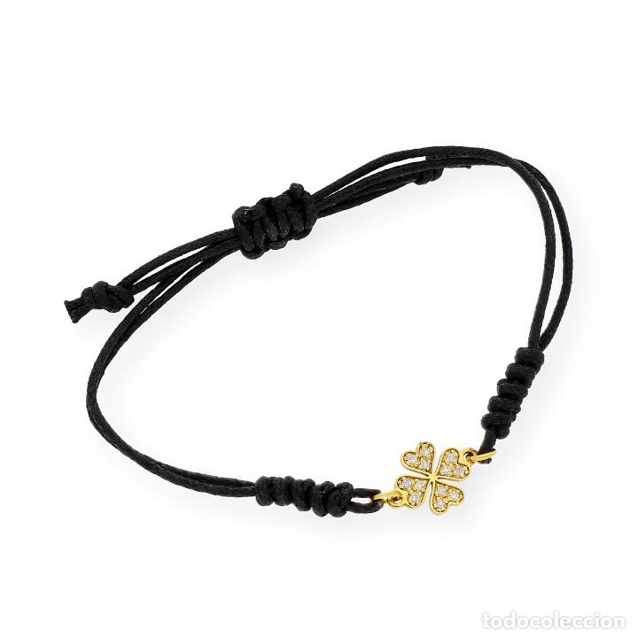 Joyeria: Pulsera de macram&eacute; realizada en oro de ley y diamantes - Foto 5