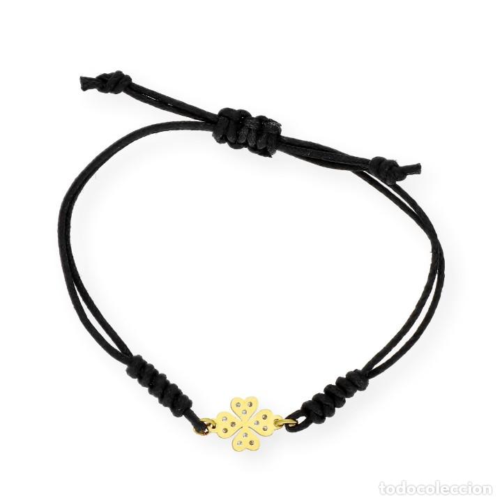 Joyeria: Pulsera de macram&eacute; realizada en oro de ley y diamantes - Foto 7