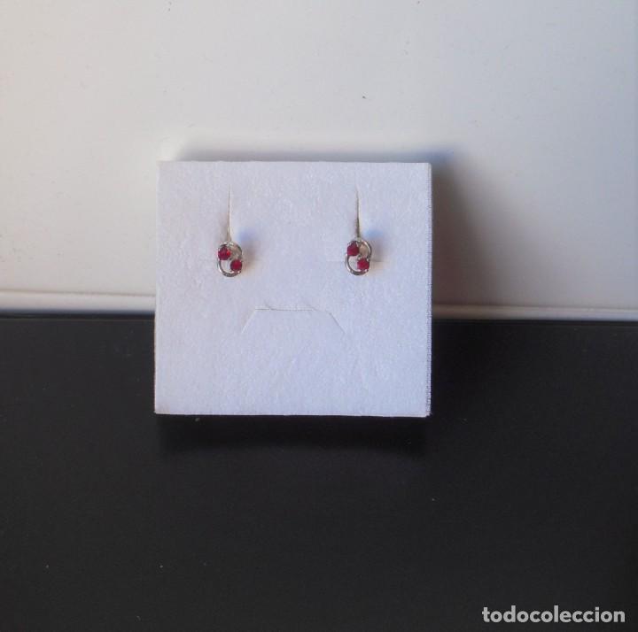 Joyeria: PENDIENTES DE PLATA Y GRANATES - Foto 1