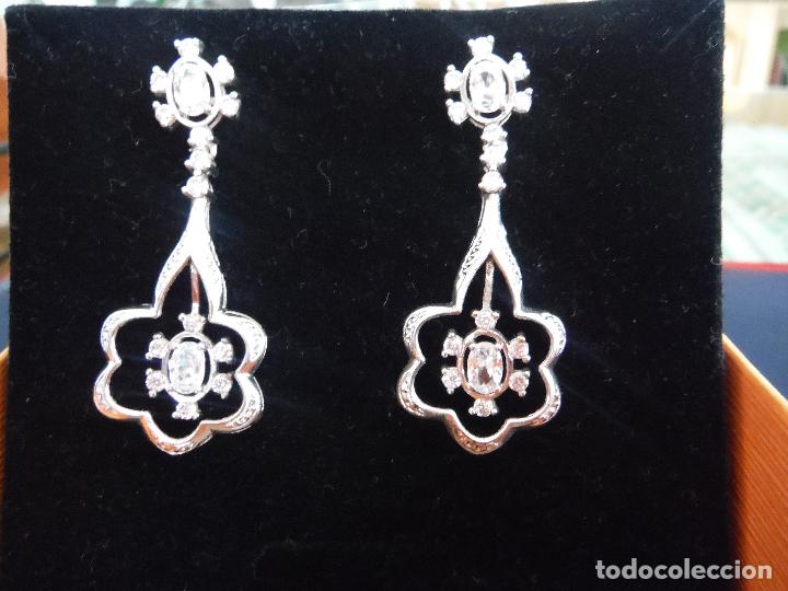 Joyeria: PENDIENTES PLATA RODIADA CON CIRCONITAS - Foto 1