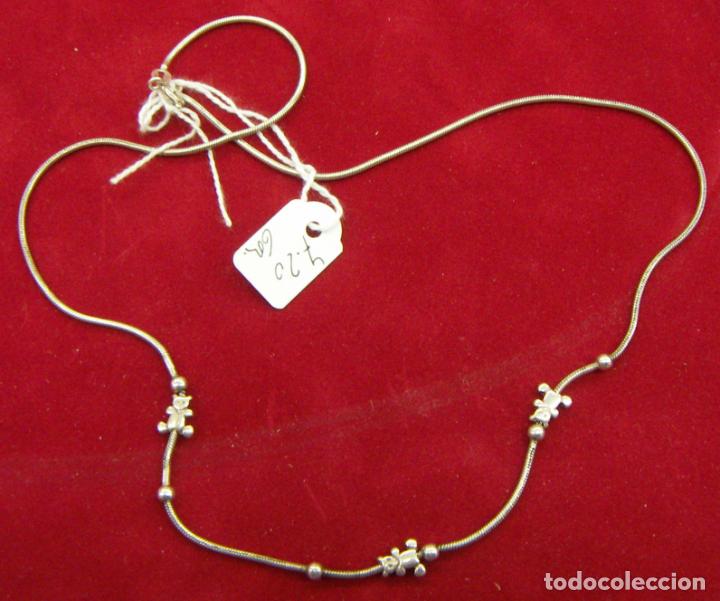 Joyeria: Cadena de plata con tres ositos - Foto 1