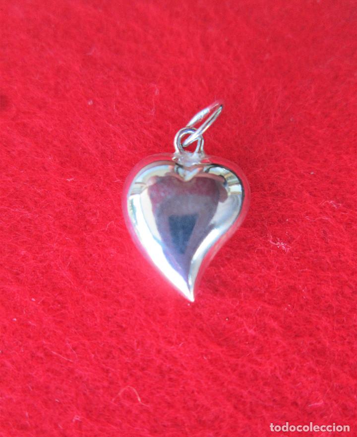 Joyeria: COLGANTE CORAZON DE PLATA DE LEY - SIN ESTRENAR - Foto 2
