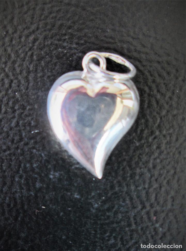 Joyeria: COLGANTE CORAZON DE PLATA DE LEY - SIN ESTRENAR - Foto 3