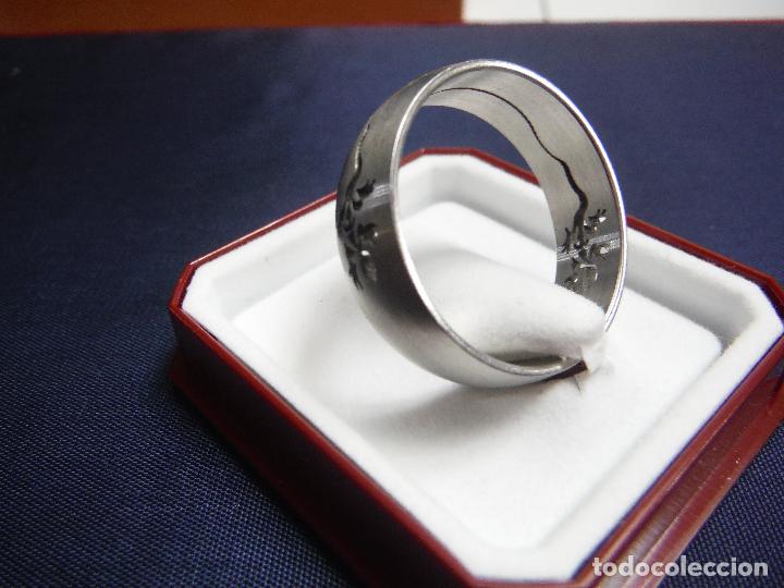 Joyeria: ANILLO DE ACERO CON TALLA DE SALAMANDRA - Foto 2