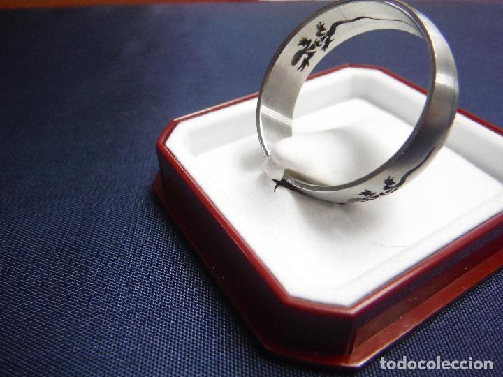 Joyeria: ANILLO DE ACERO CON TALLA DE SALAMANDRA - Foto 3