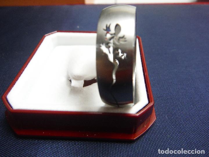 Joyeria: ANILLO DE ACERO CON TALLA DE SALAMANDRA - Foto 4