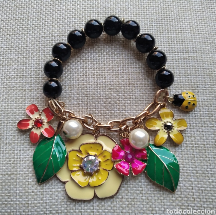 Joyeria: Pulsera flores el&aacute;stica nueva - Foto 1