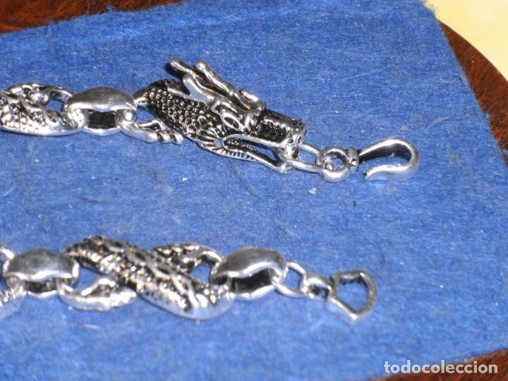 Joyeria: PULSERA PLATEADA ORIENTAL DRAGON O PERRO FOO. - Foto 7