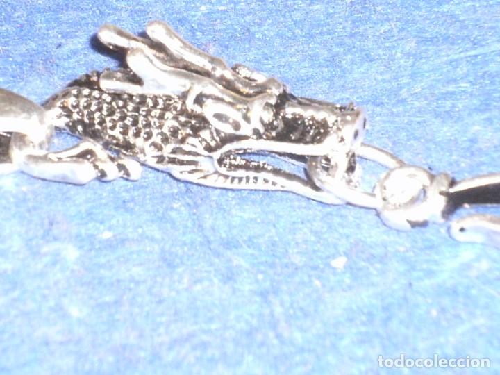 Joyeria: PULSERA PLATEADA ORIENTAL DRAGON O PERRO FOO. - Foto 9