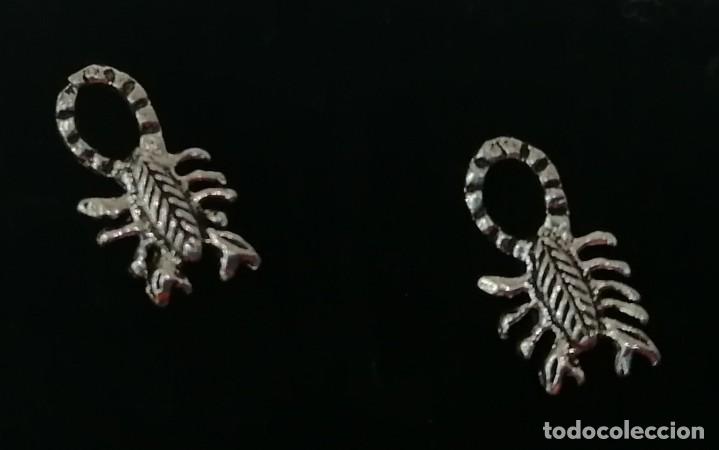 Joyeria: pendientes escorpion en plata de ley - 10x6mm - Foto 2