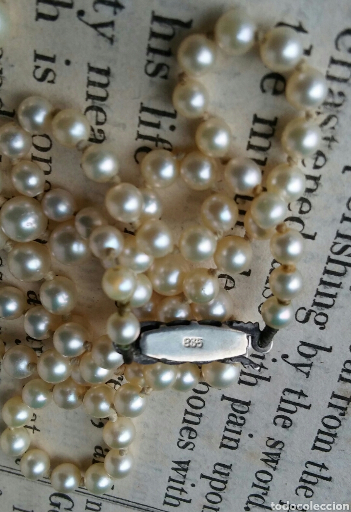 Joyeria: Collar de perlas de cultivo y plata - Foto 6