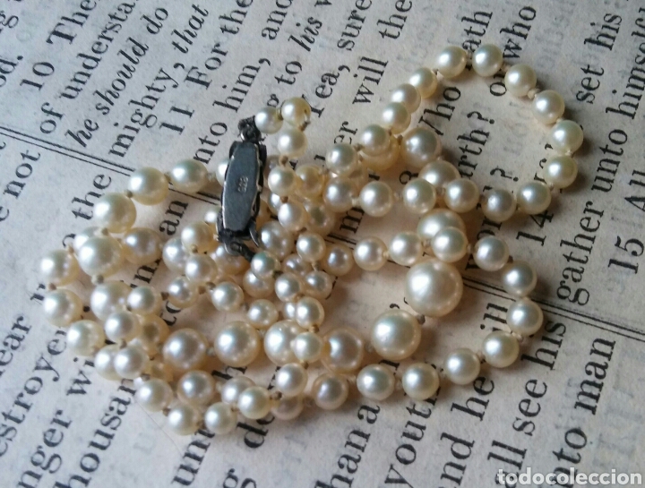 Joyeria: Collar de perlas de cultivo y plata - Foto 2