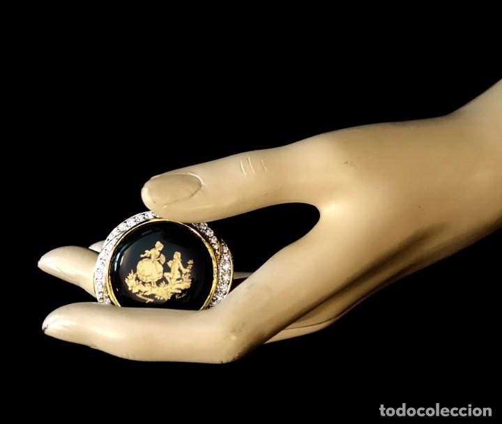 Joyeria: LIMOGES CASTEL BROCHE CON ZAFIROS - Foto 1
