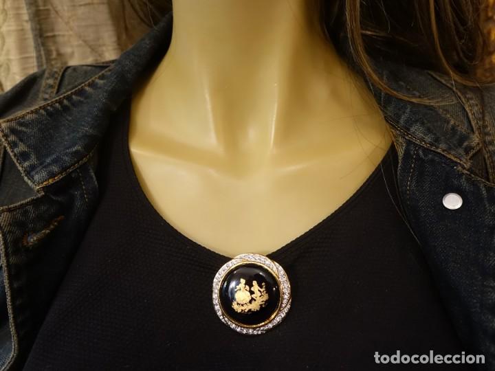 Joyeria: LIMOGES CASTEL BROCHE CON ZAFIROS - Foto 4
